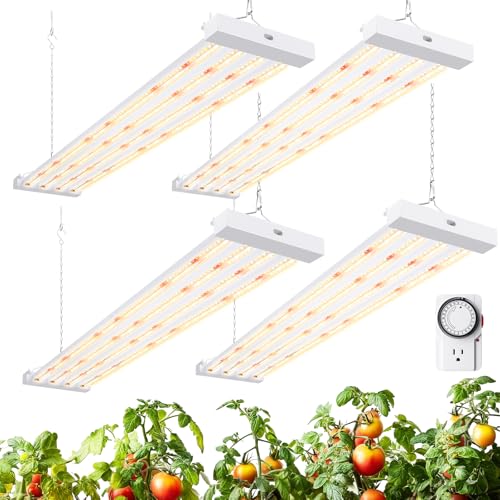 Barrina TX-L63 3FT LED Grow Light, 252W (4 x 63W), 4 Panels Wider Coverage - color: GrowForce Spectrum, size: 3FT-4 Packs