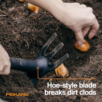 Fiskars Eco Dual-Function Hoe & Cultivator, Ergonomic Garden Hand Tool - style: Eco Cultivator Hoe
