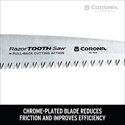 Corona RS 7041 Razor Tooth Folding Saw, 7-Inch Blade , Red