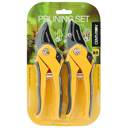 Centurion 199 Pruner Set 5/8" Bypass & Anvil Pruning Shears Hand Pruner (Set of 2)