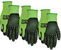 MidWest Gloves & Gear 93P03-SM-AZ-6 Max Grip Packs, 3 Pair, Ladies Green - size: 6 Count (Pack of 1)