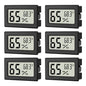 6-Pack Mini Hygrometer Indoor Humidity Meter Digital Thermometer