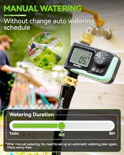 RAINPOINT Sprinkler Timer with Brass Swivel