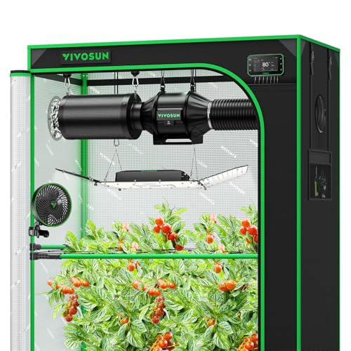 VIVOSUN 2x4 Smart PRO Grow Tent Kit with 2-in-1 Tunable 200W Spectrum LED - size: Plus 48"x24"x72"