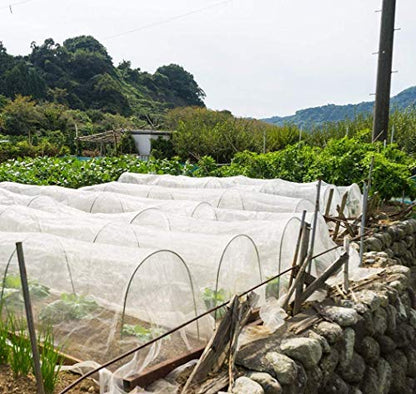 Garden Netting Pest Barrier: 10'x20' Fine Bug Netting - size: 10'x20'