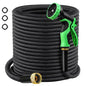 Garden Hose 100 FT, Lightweight Water Hose with 10 Function Nozzle - size: 100FT