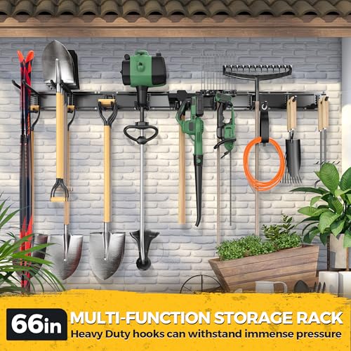 LBT 66" Garage Tool Organizer Wall Mount - 720lbs Garden Tool Organizer - size: 66inch
