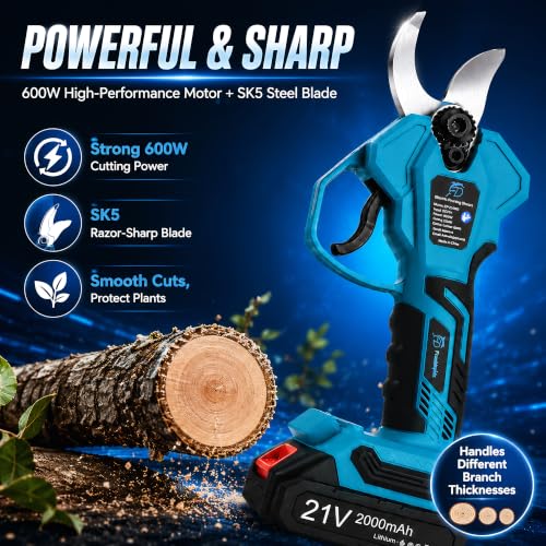 Cordless Electric Pruning Shears, 32mm Cutting Capacity