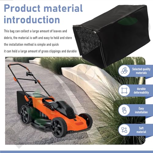 Braveboy 242501-05 242501-05 ZL Grass Catcher Bag Compatible with Black & Decker CMM1936 (No Framework Included)