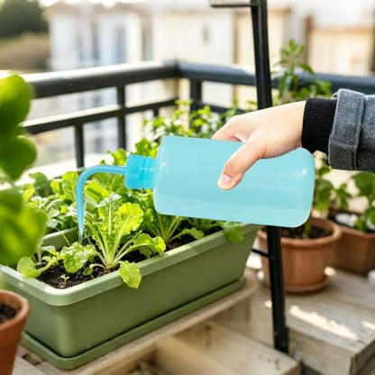 pson 2Pcs Squeeze Wash Bottle Watering Can, 250ML and 500ML Plastic Irrigation Bottle for Succulents, Indoor Plants, Cleaning(Blue) - color: Blue