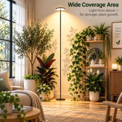 60W Tall Grow Light for Indoor Plants, 85 in, 1-23H Timer - color: Basic 4000K 1–23H Timer Touch