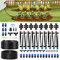 240FT Quick-Connect Drip Irrigation System - size: 40FT 1/2”(OD) Tube + 200FT 1/4”(OD) Tube