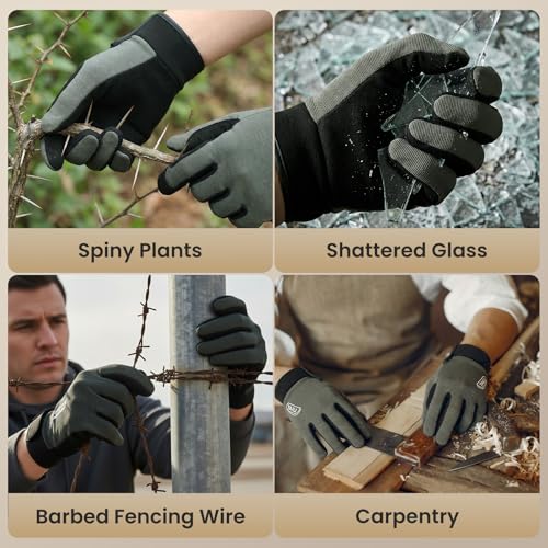 TAILI 2 Pairs Level 5 Puncture Resistant, Level 2 Needle Resistant Gloves L - size: Large