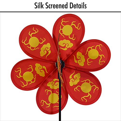 In the Breeze 2689 12 Inch Dragon Wind Colorful Spinner for Your Yard and Garden - style: Dragon
