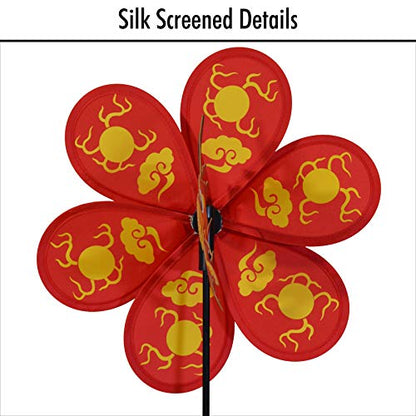 In the Breeze 2689 12 Inch Dragon Wind Colorful Spinner for Your Yard and Garden - style: Dragon