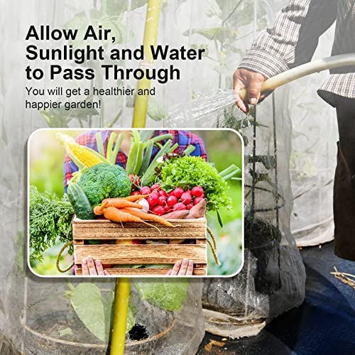 Garden Netting Pest Barrier: 4'x10' Fine Bug Netting - size: 4'x10'