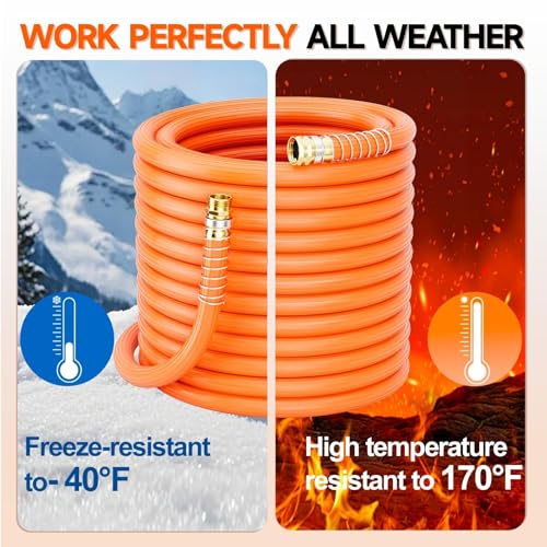 SPECILITE Garden Water Hose 75 ft x 3/4", 450-1300psi for Hot/Cold Water - size: 3/4'' 75FT