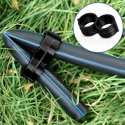 BOAO 32 Pcs Drip Irrigation Barbed Fittings Kit, Tees Elbows Caps, 3/4 Inch