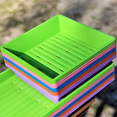 Bootstrap Farmer 1010 Trays Multicolor 10 Pack Extra Strength w/Holes Seed Starting Microgreens - color: Multicolor