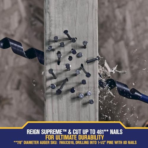 Irwin Tools IWAX3017 Auger Bit 3/4In X 7.5In Speedbor Supreme - style: 3/4-In X 7.5-In
