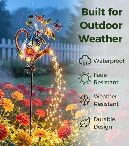 Solar Watering Can Lights for Outside