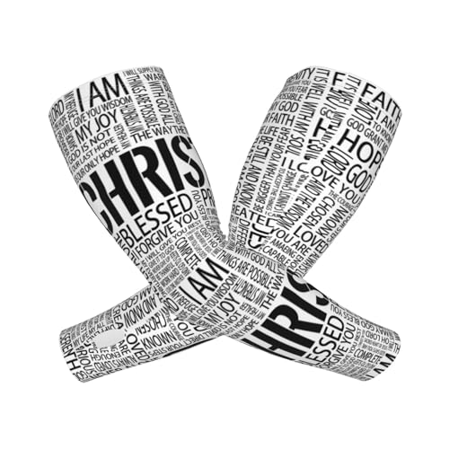 Religious Arm Sleeve Christ Jesus Ice Silk Guards Sun Protection Breathable for Outdoor Gardening Gardens - color: Christ Jesus 17