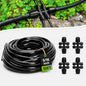 Bonviee 50FT 5/16 Inch Mainline Tubing with 6-Way Couplers, 4-Pack - size: 50FT - 5/16" Tubing