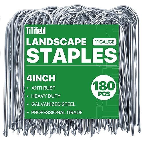 4 Inch U Shape Garden Stakes Irrigation Tubing Stakes 180 Pack - size: U 4inch180pcs