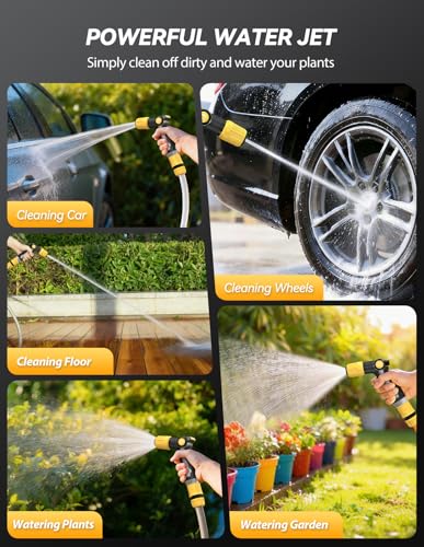 VOXON Garden Hose Nozzle with High Pressure Jet with Thumb Flow Control