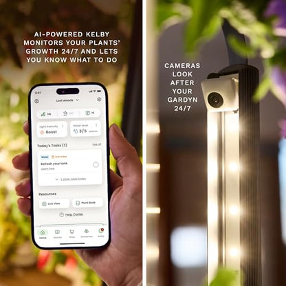 Gardyn Studio 2 Hydroponics Growing System - 16 Plants, Smart Tower
