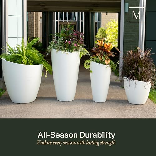 Mayne 8879-ES Modesto 20in Round Patio Planter, Espresso - color: Espresso, size: 20 Inch
