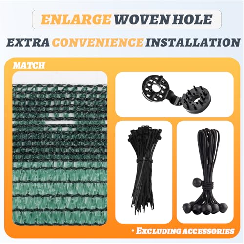 Cool Area Sun Shade Cloth Shade Net for Garden, 70% 8x12ft, Dark Green - color: 70% Shade-Dark Green, size: 8FTx12FT