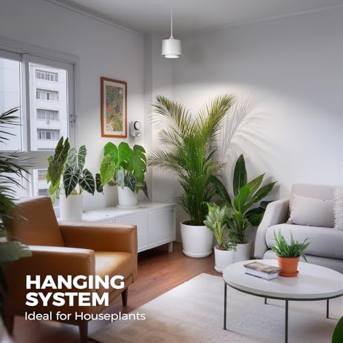Barrina TR40 Hanging Plant Lights for Indoor Plant, 40W 5000K Full Spectrum - color: 5000K-White