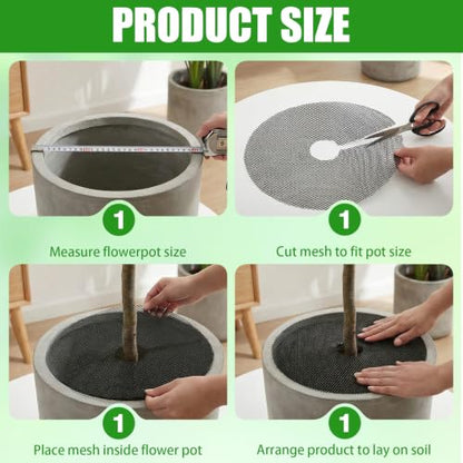 10 Pcs 15.7" Plant Pot Soil Covers Protectors from Animals