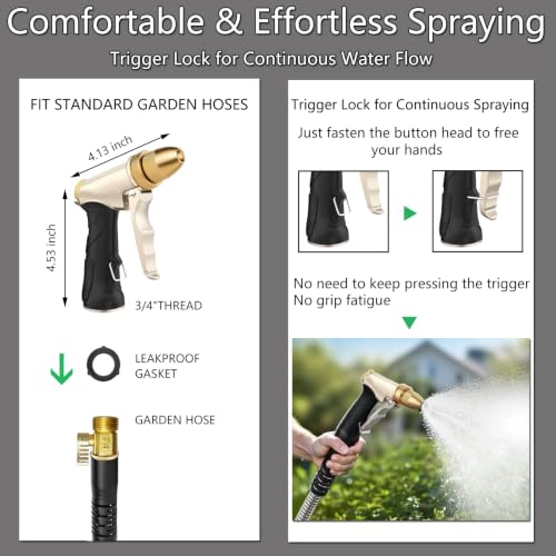 Garden Hose Nozzle, Heavy Duty Hose Nozzle