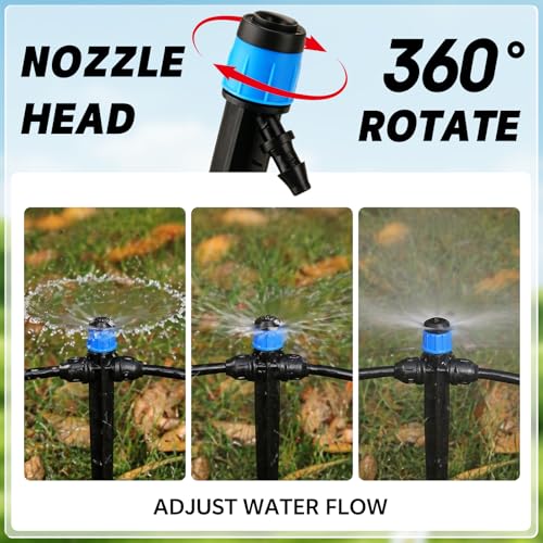 Drip Irrigation Emitter, Adjustable Water Flow Irrigation Spary Dripper