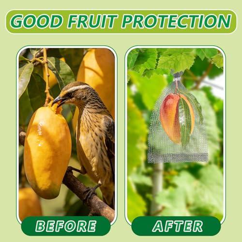 DECYOOL 30 Pack 8 x 12 Inches Fruit Protection Wire Mesh Bags
