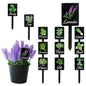 Acrylic Plant Labels 12 Styles with Herb Names for Garden Herbs - color: Black, size: 1.5 x 4 inch