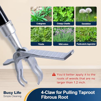 Yocada Weed Puller Tool Stand Up Weed Remover Tool 62.59"