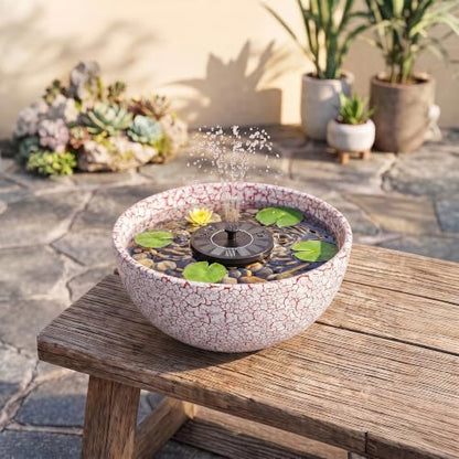Bowl Planter 10 Inch, Ceramic Bonsai Tree Pots, Texture Red - color: Texture Red-1, size: 10 Inch