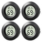 4-Pack Mini Hygrometer Thermometer Indoor Round Humidity Meter - color: 4 Pcs