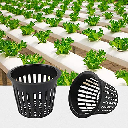 3 Inch Hydroponic Net Pots with Plant Labels 30-Pack - size: 3 inch 30 packs