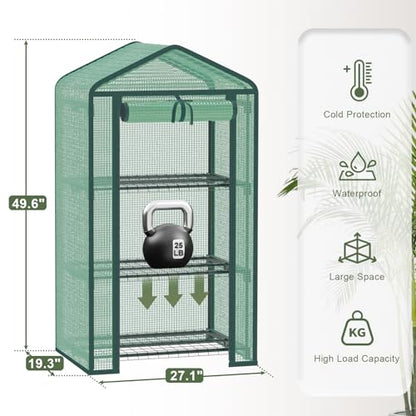 3-Tier Mini Greenhouse for Indoor Outdoor - style: 3-Tier