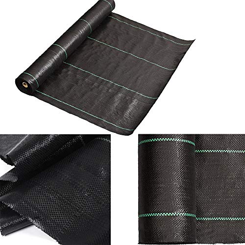 Petgrow Heavy Duty Weed Barrier Landscape Fabric for Outdoor Gardens - size: 4FTx250FT