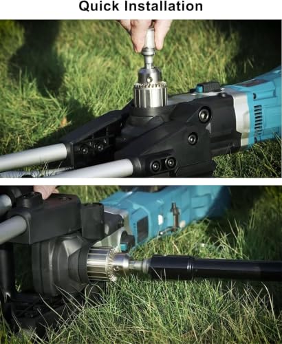 Earth Auger Drill Bit Adapter Compatible with Makita 327687-6