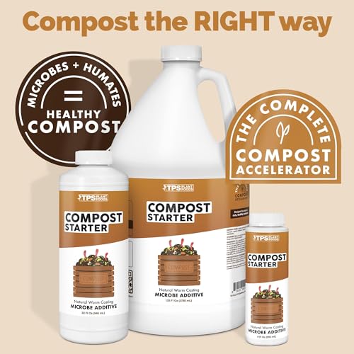 Compost Starter & Compost Accelerator – Liquid Compost Booster for Faster Breakdown & Richer Compost, 32 oz - size: 32 oz (1 Quart)