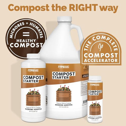Compost Starter & Accelerator - Liquid Compost Booster, 8 oz - size: 8 oz (1/2 Pint)
