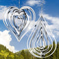 Jetec 2 Pcs Reflective Wind Spinners Outdoor Woodpecker Devices, Silver - color: Silver