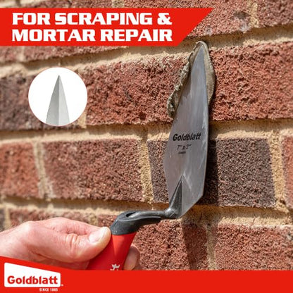 Goldblatt 7"X3" Pro One-Piece Forged Pointing Trowel - size: 7"X3"