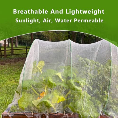 Durable Garden Fine Mesh Netting, 10x33ft Insect Netting for Plant - size: 10 x 33 ft